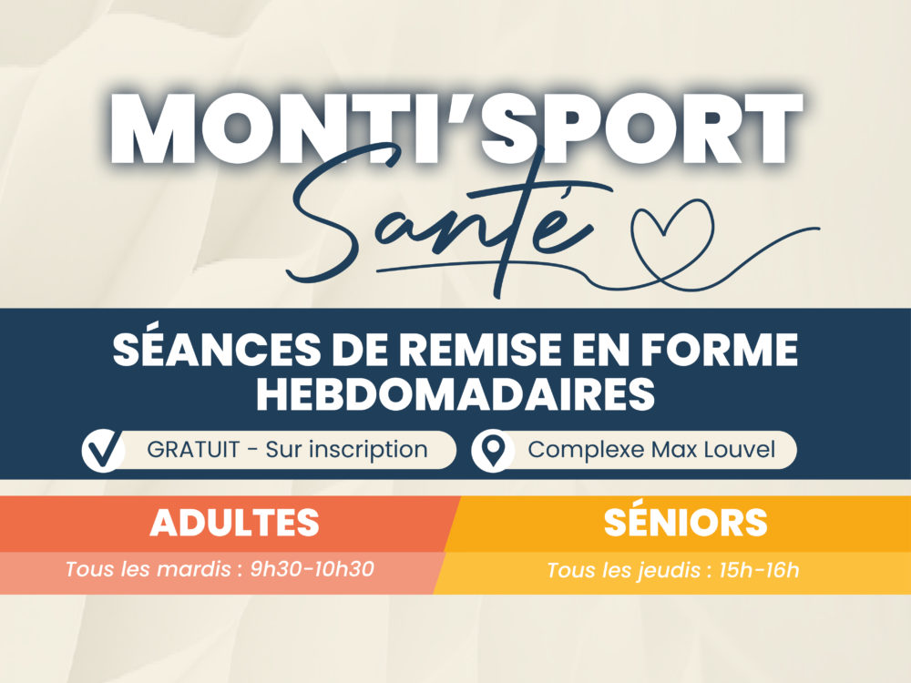 Nouvelle saison de Monti’Sport Santé