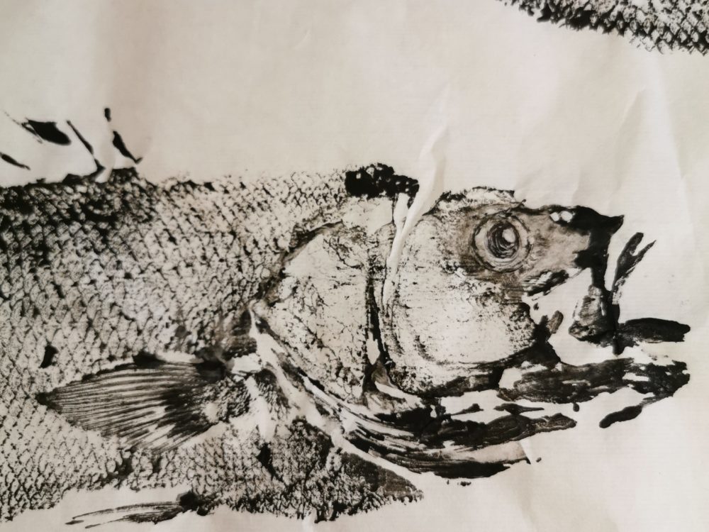 Gyotaku, empreinte de poisson
