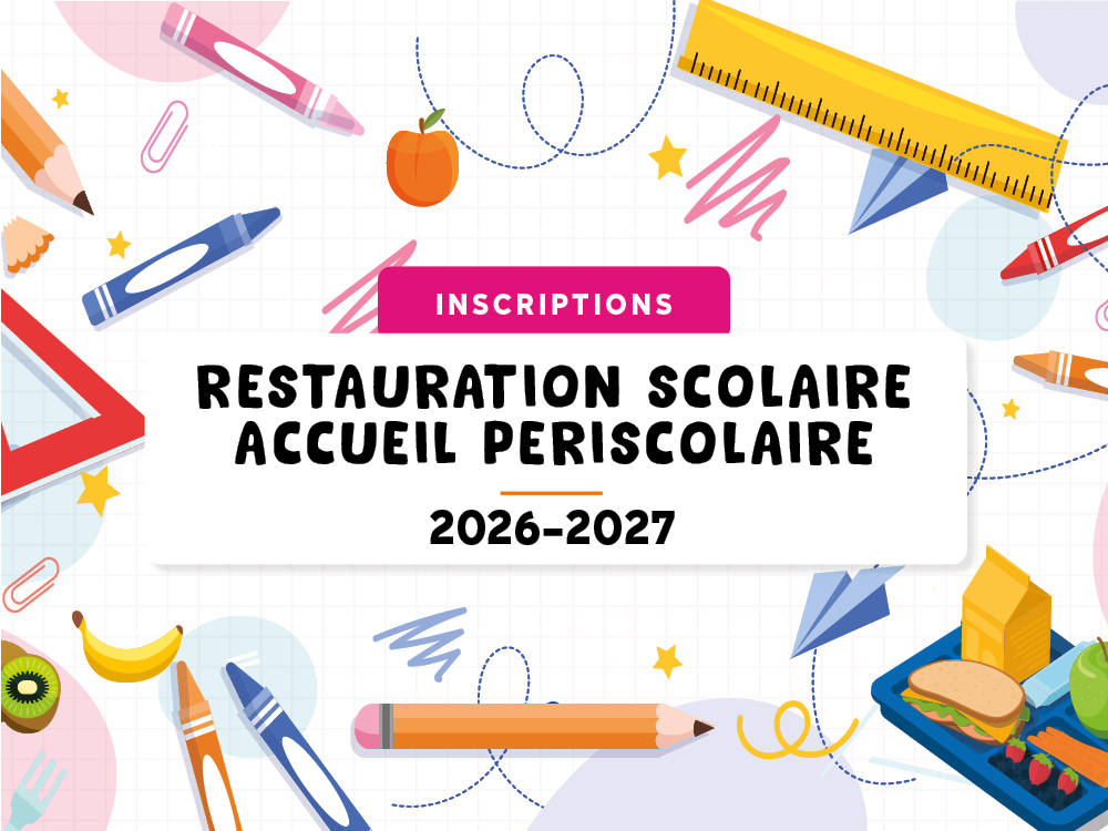 Inscriptions pour la restauration scolaire et l’accueil périscolaire